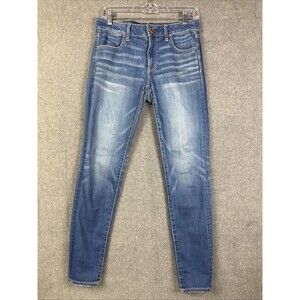American Eagle Outfitters Jegging Stretch Jeans Women 8 Regular Blue Wash 2017#2